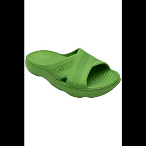 Ryka Women's Cross Band Recovery Slide Sandals Refresh Quiet Green - Medium